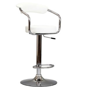 Modern Diner Bar Stool-White
