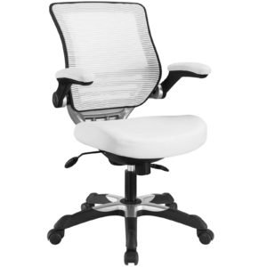 Edge Vinyl Office Chair-White